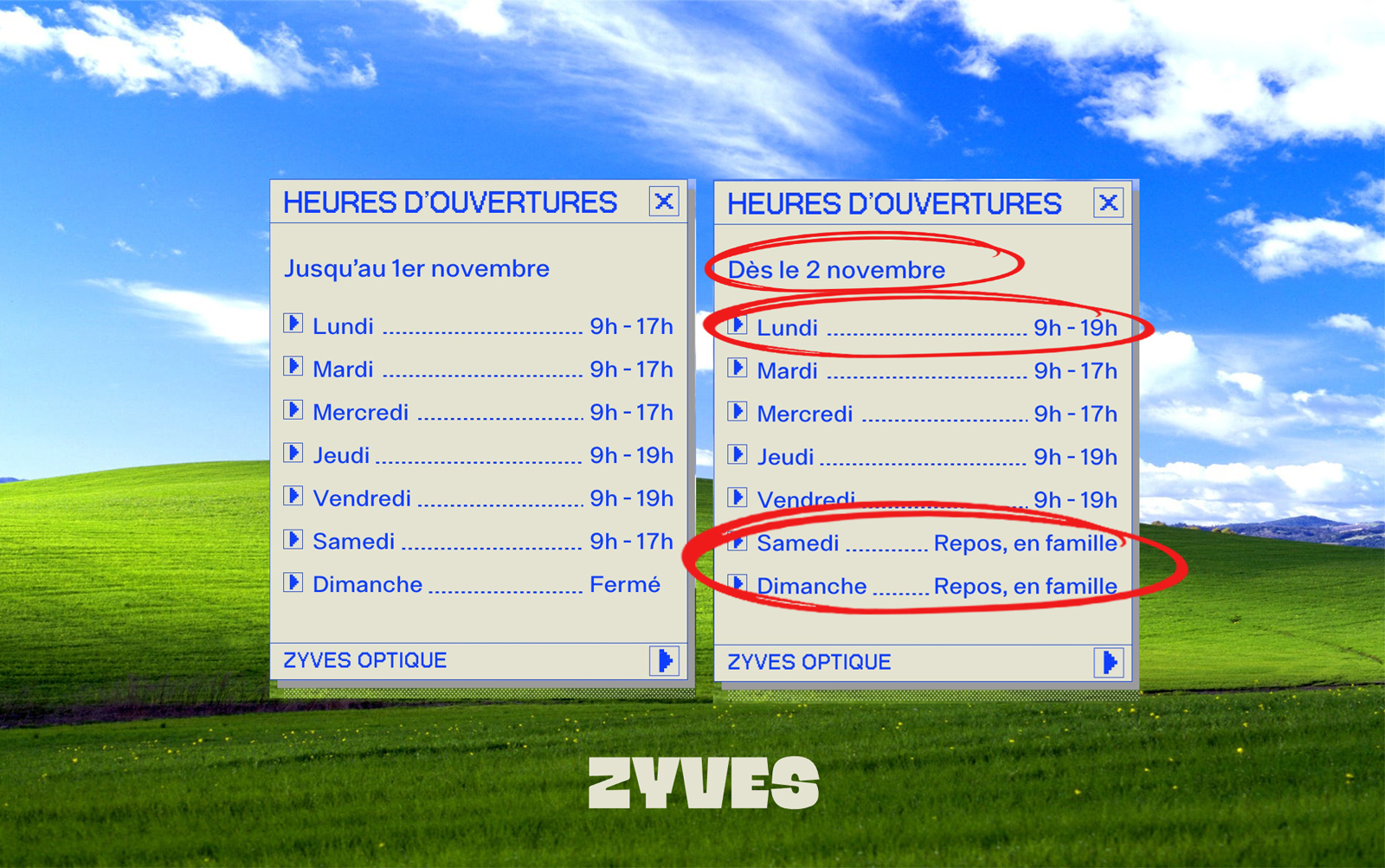 Horaire été